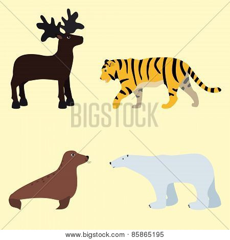 illustration with animals
