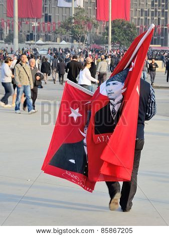 ISTANBUL, TURKEY - OCTOBER 29, 2013.
