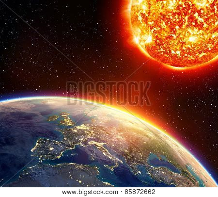 global warming in Europe - greenhouse