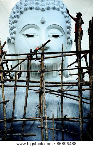 White Buddha Image