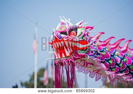 Chinese Dragon At The Norooz Festival And Persian Parade