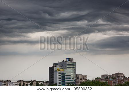 Dark Clouds Asperatus Over Kaliningrad
