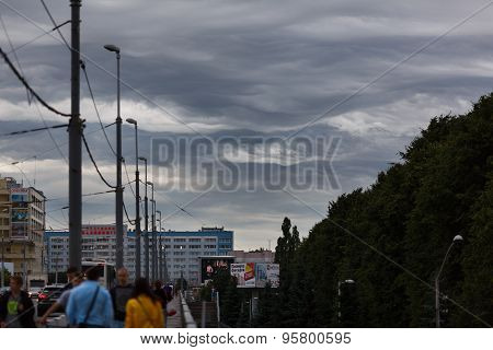 Dark Clouds Asperatus Over Kaliningrad