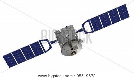Satellite Over The White Background