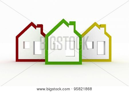 3d models houses symbol