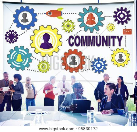 Community Connection Society Social Media Social Network Concept