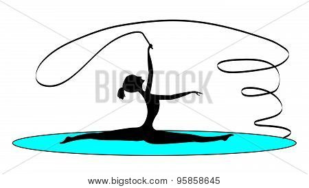 Rhythmic Gymnastics With A Tape