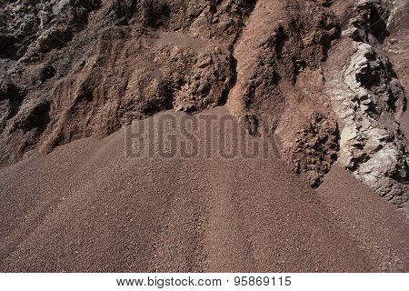 Cut Of Soil With Different Layers