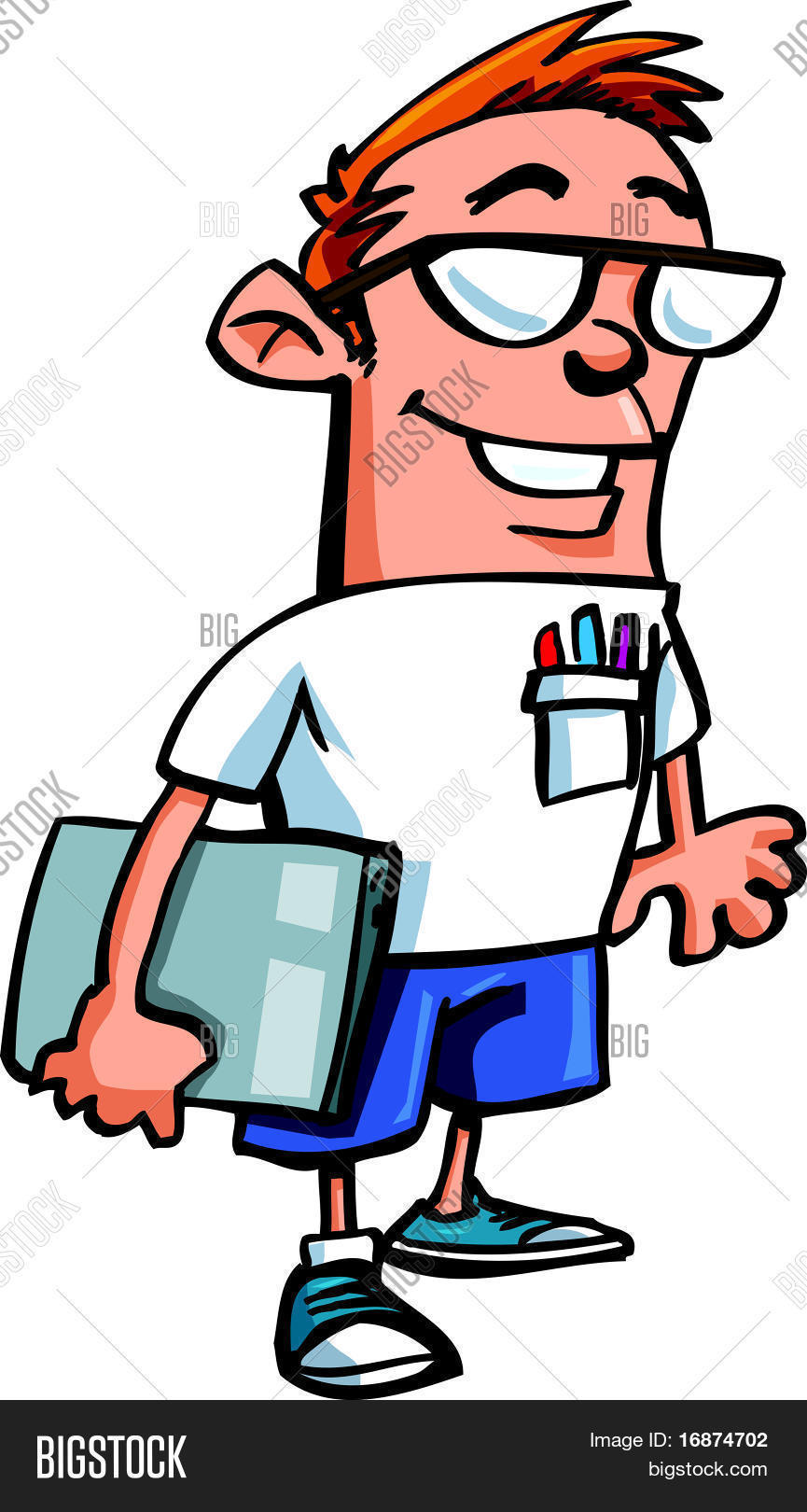 Vector y foto Nerd De Dibujos (prueba gratis) Bigstock