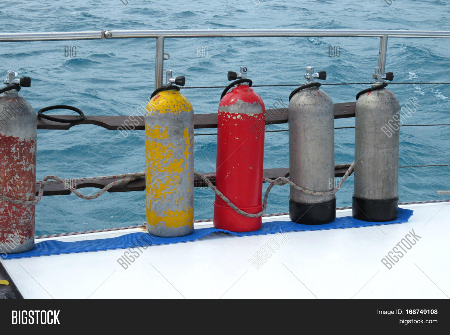 Diving Air Tanks Air Image & Photo (Free Trial) Bigstock