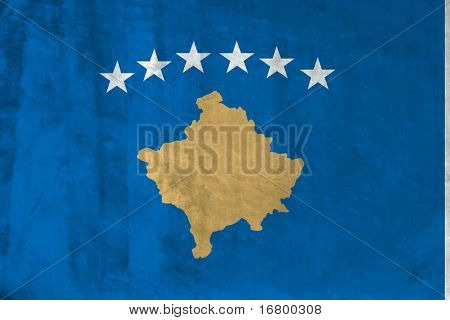 Grunge bandiera del Kosovo