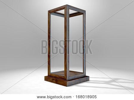 Glass Display Case Verticle