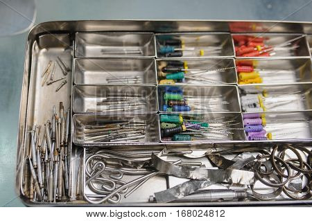 Close Up Dental Burs And Tools