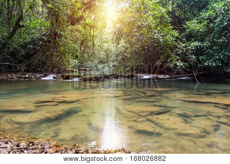 View of Ta Kean Thong Waterfall at Kanchanaburi ProvinceThailand