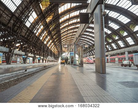 Stazione Centrale Platforms In Milan