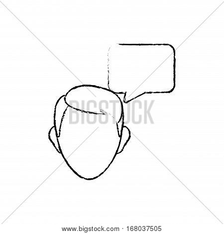 Chat bubble speakbox icon vector illustration graphic design