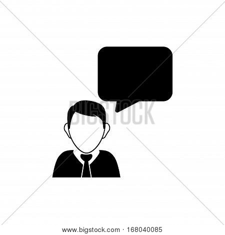 Chat bubble speakbox icon vector illustration graphic design