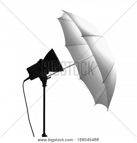 Light Umbrella Isolated Over White