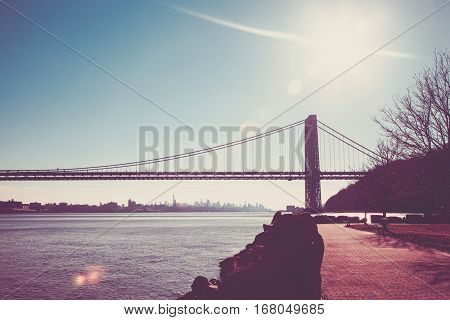 George Washington Bridge From Fort Lee Historic Park