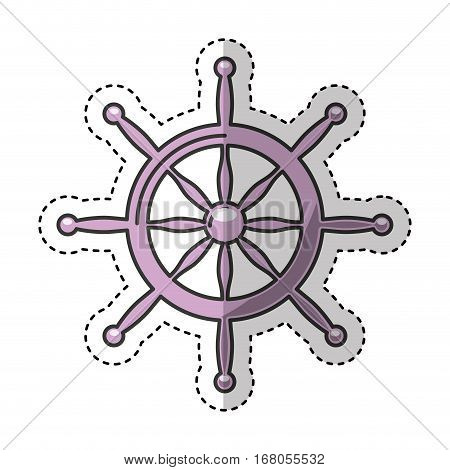 timon boat isolated icon vector illustration design