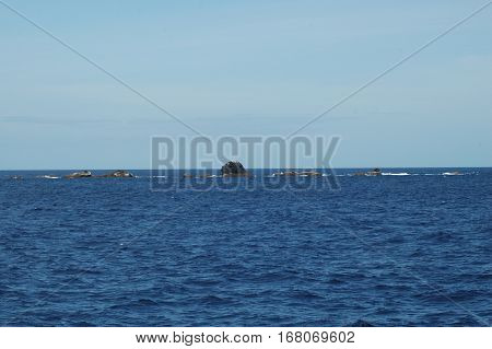 Landscape of the islanders of Formigas, Azores, Portugal
