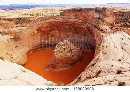 Unusual natural formation Cosmic Astray in Grand Staircase-Escalante National Monument, Utah, United States