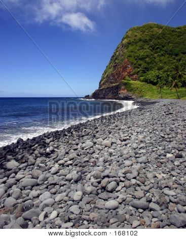 Maui szigetén kavicsos strand