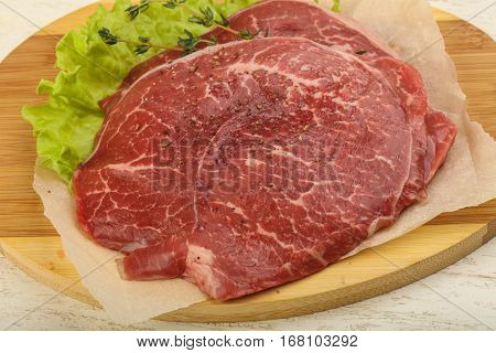 Raw Beef Schnitzel