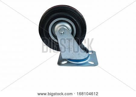 Industrial wheels or Caster on white background.
