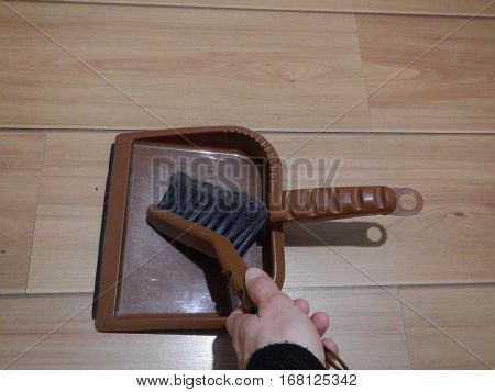 Plastic Brush And Showel For Home Cleaning