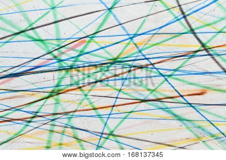 Scribble drawing with colorful lines suitable for background