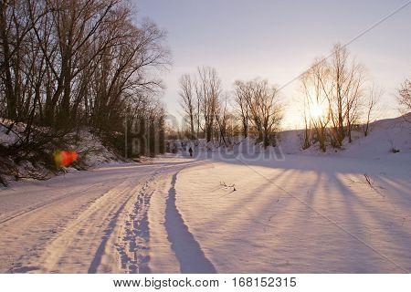 Winter Morning On The River
