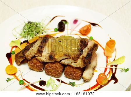 Fried Meat And Breaded Cutlet