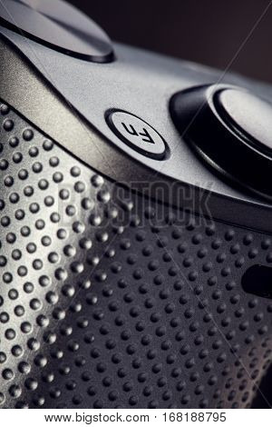 movie play Fn button on the body of modern audio-video devices
