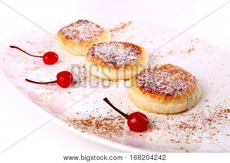 Syrniki Laying On A Plate
