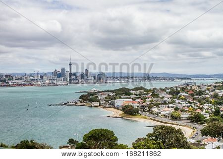auckland city view from devonport
