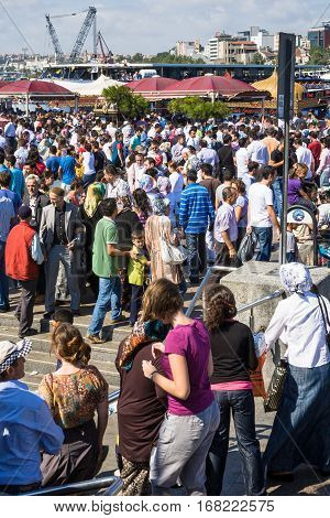 Many People In Istanbul City