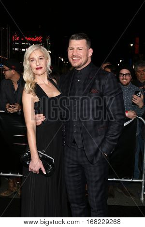 LOS ANGELES - JAN 19:  Rebecca Bisbing, Michael Bisping at the 