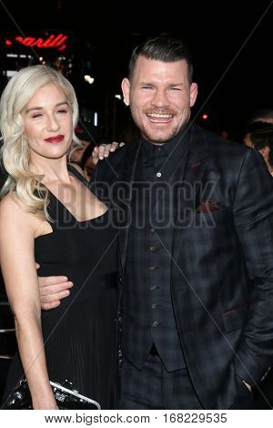 LOS ANGELES - JAN 19:  Rebecca Bisbing, Michael Bisping at the 
