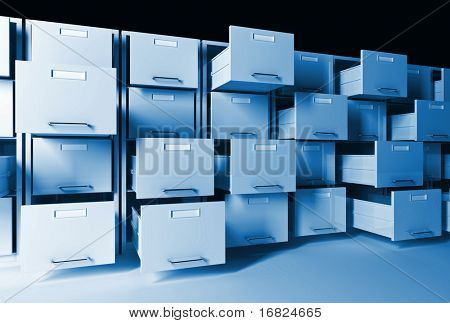 3D sfondo classico file cabinet