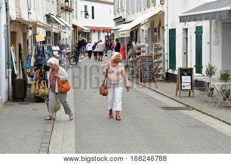 La Flotte France - september 27 2016 : the picturesque village in autumn