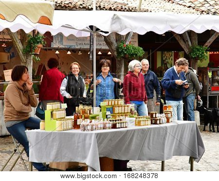 La Flotte France - september 27 2016 : the picturesque market