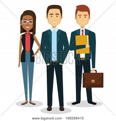business people avatars icon vector illustration design