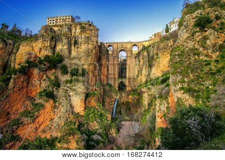 The Village Of Ronda In Andalusia, Spain.