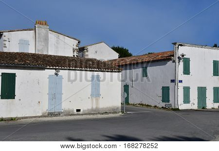 Loix France - september 26 2016 : the picturesque village in autumn