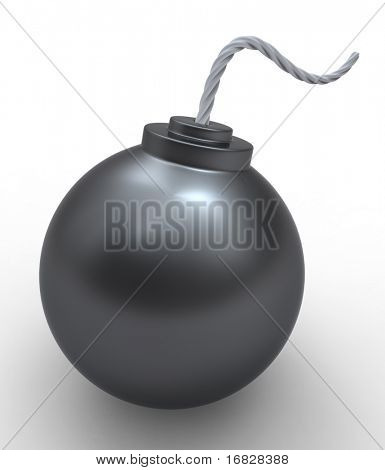 3D bomba isolada