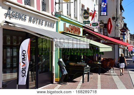 Gournay en Bray France - september 7 2016 : the picturesque city in autumn