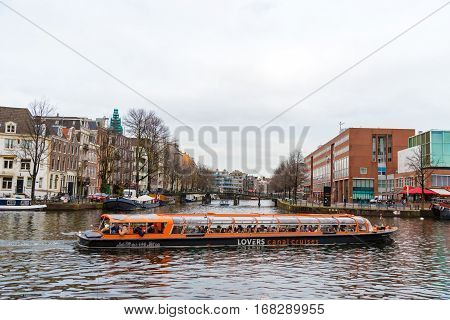 Street View In Amsterdam Historical City Center