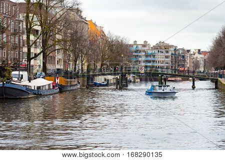 Street View In Amsterdam Historical City Center