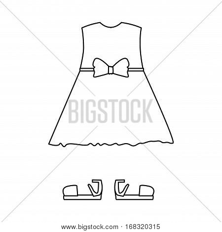 silhouette with female clothing pijama dress vector illustration